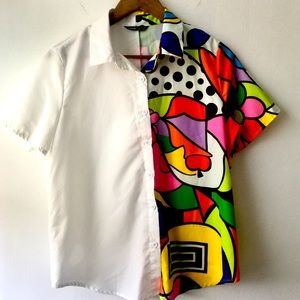 Woman’s summer button down shirt